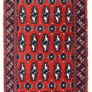 Turkaman Teppich 100 x 50 cm - rot