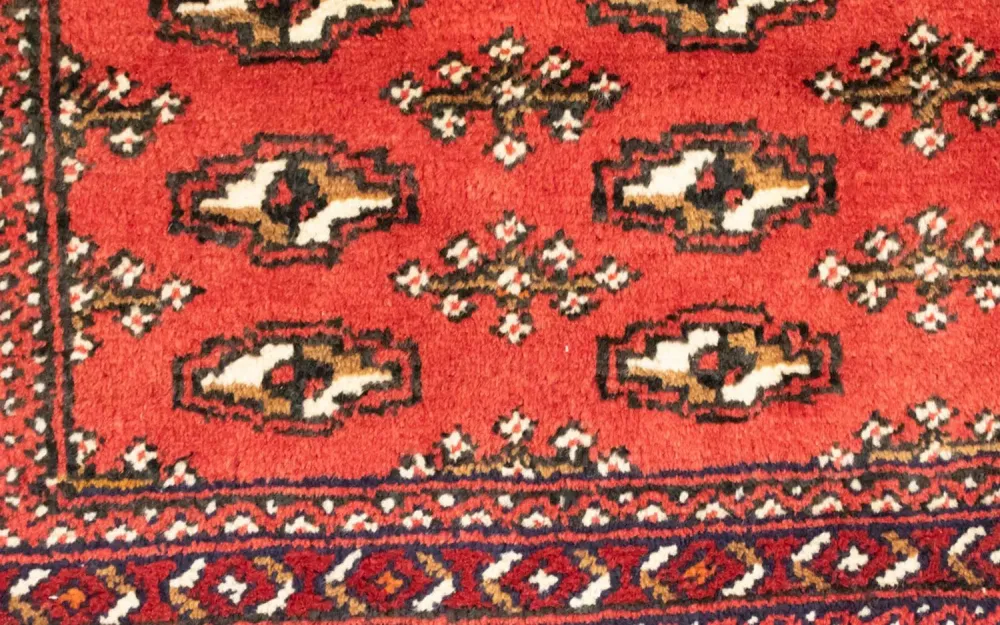 Turkaman Teppich 100 x 50 cm - rot