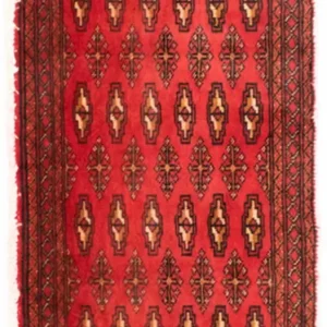 Turkaman Teppich 100 x 50 cm - rot