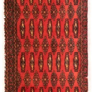 Turkaman Teppich 100 x 50 cm - rot