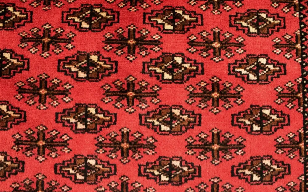 Turkaman Teppich 100 x 50 cm - rot