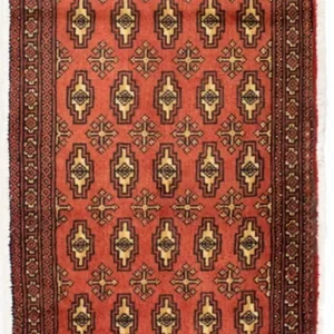 Turkaman Teppich 130 x 60 cm - rost