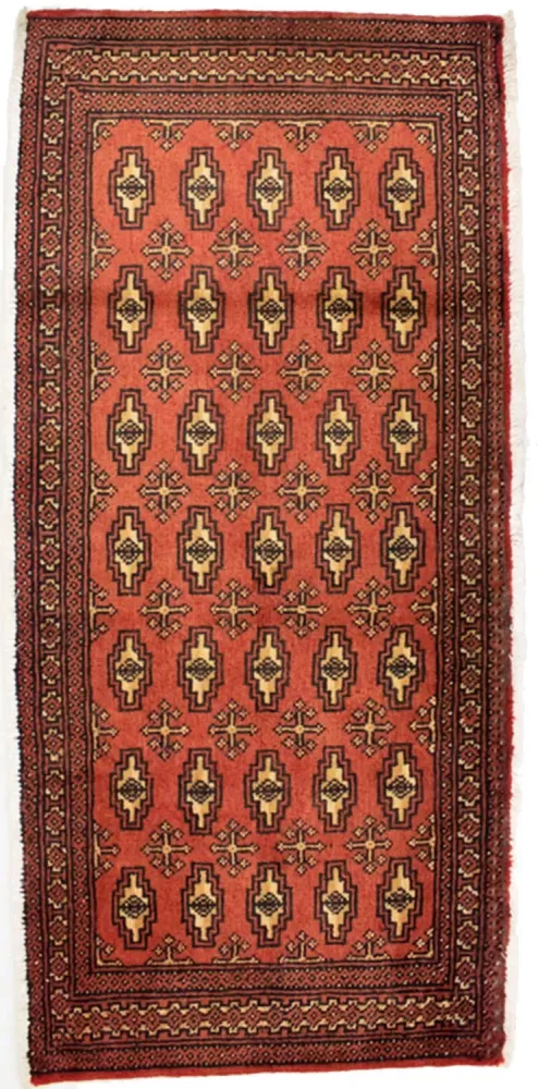 Turkaman Teppich 130 x 60 cm - rost
