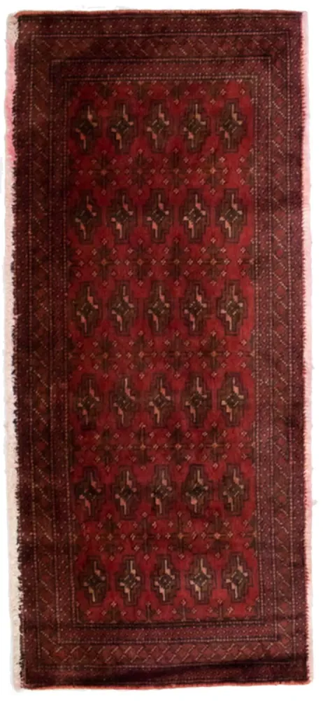 Turkaman Teppich 130 x 60 cm - rot