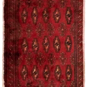 Turkaman Teppich 130 x 60 cm - rot