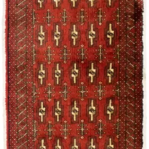 Turkaman Teppich 130 x 60 cm - rot