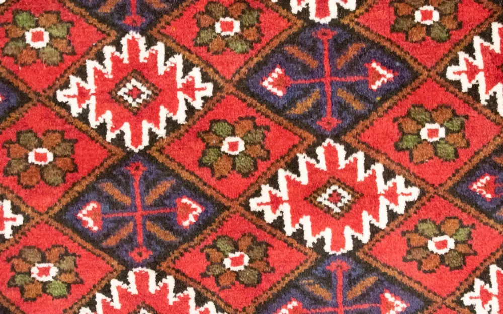 Turkaman Teppich 130 x 60 cm - rot