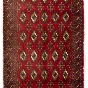 Turkaman Teppich 130 x 60 cm - rot
