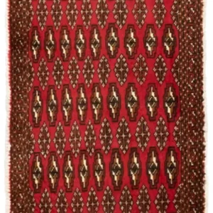 Turkaman Teppich 130 x 60 cm - rot