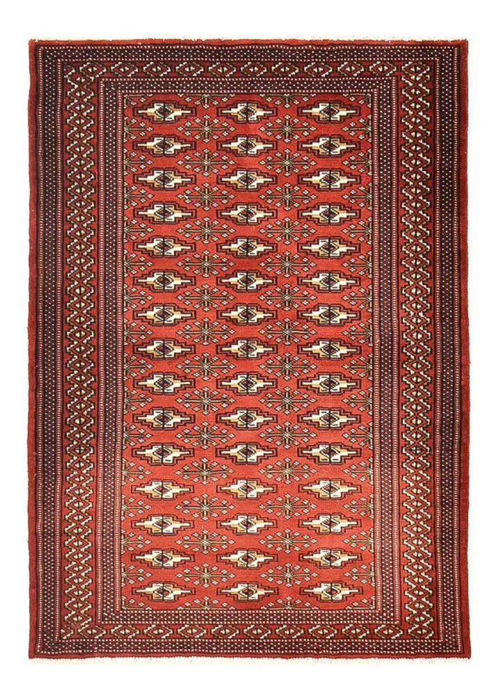Turkaman Teppich - 133 x 95 cm - rot