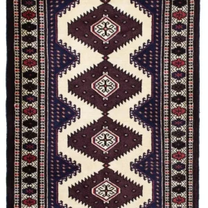 Turkaman Teppich 139 x 87 cm - mehrfarbig