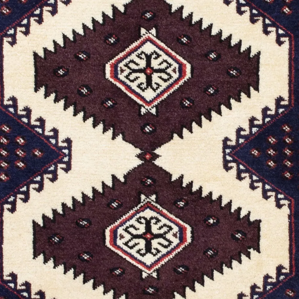 Turkaman Teppich 139 x 87 cm - mehrfarbig