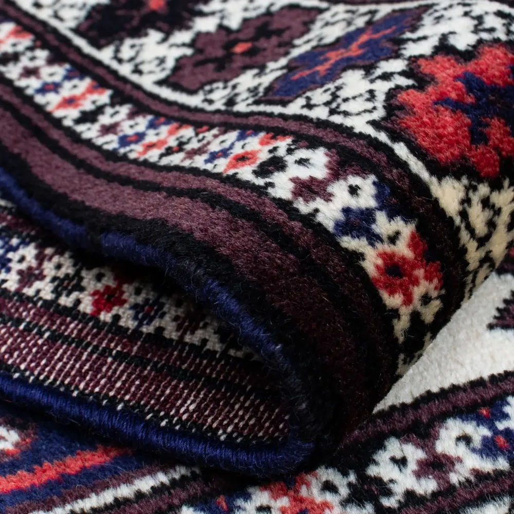 Turkaman Teppich 139 x 87 cm - mehrfarbig