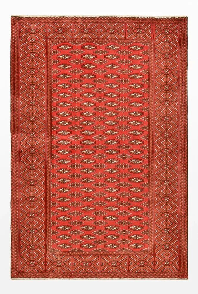 Turkaman Teppich - 186 x 125 cm - rot