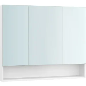 Vasagle Spiegelschrank – 90×16,5×75 cm, Spanholzplatte/Glas, Wandmontiert, Weiss