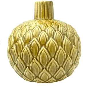 Vase - Currygelbe Keramik
