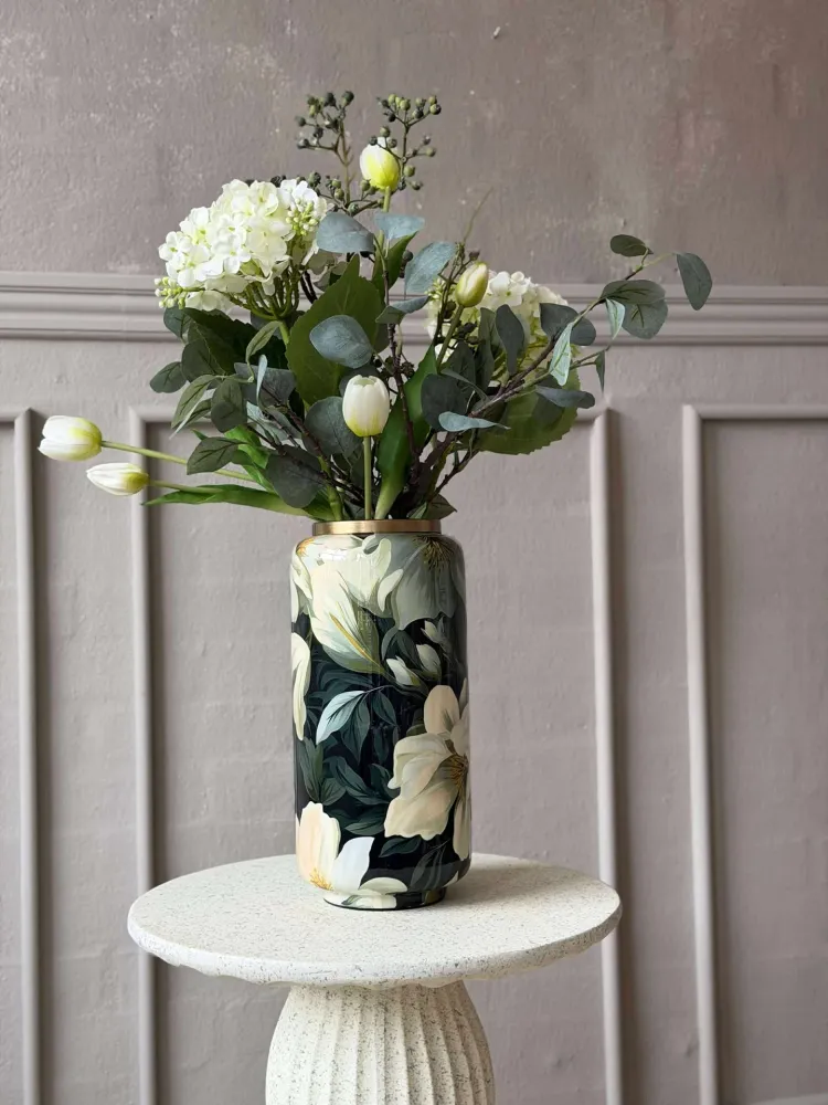 Vase - Flower-Print 30 cm