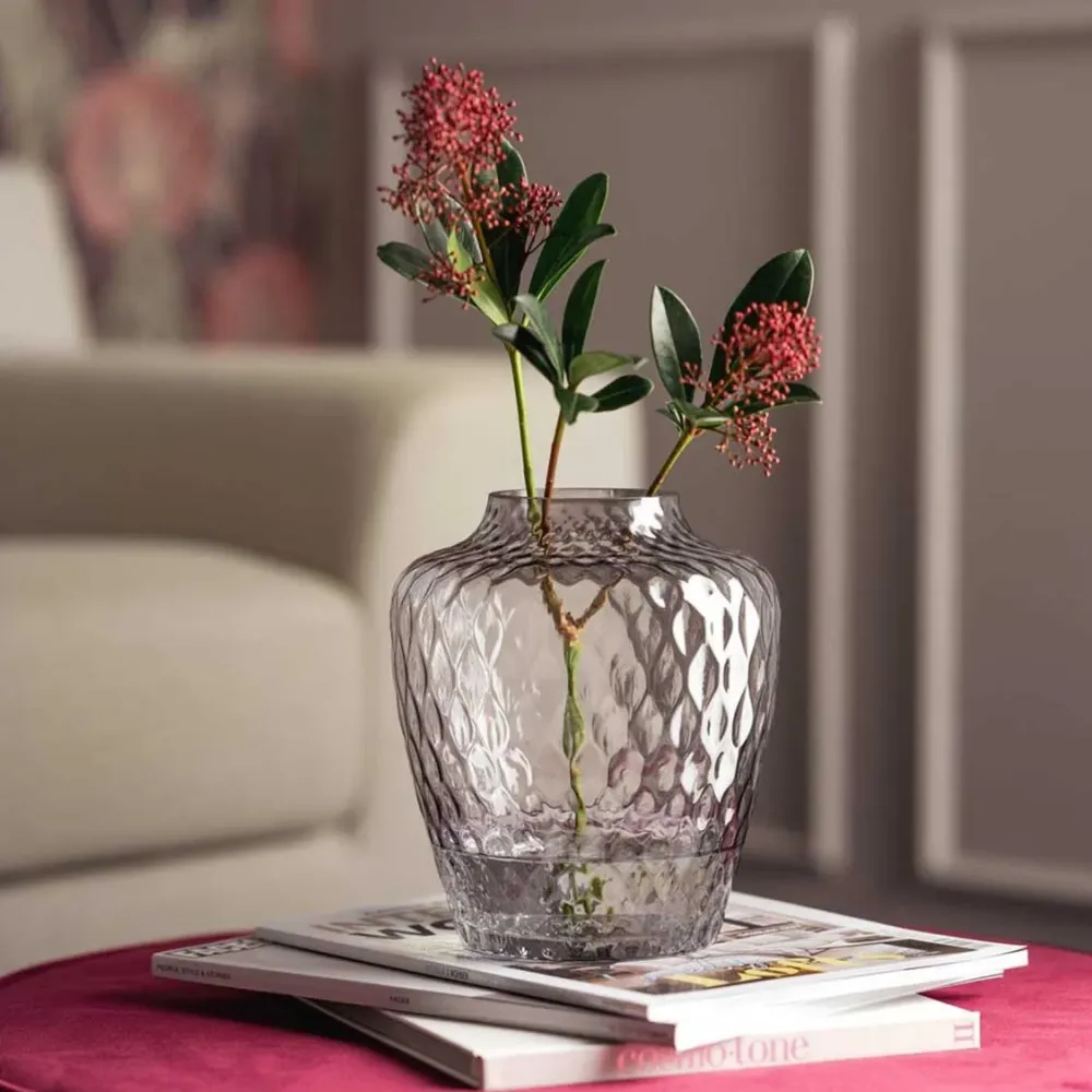 Vase GIULIA 20 cm grau