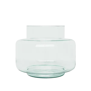 Vase recyceltes Glas transparent