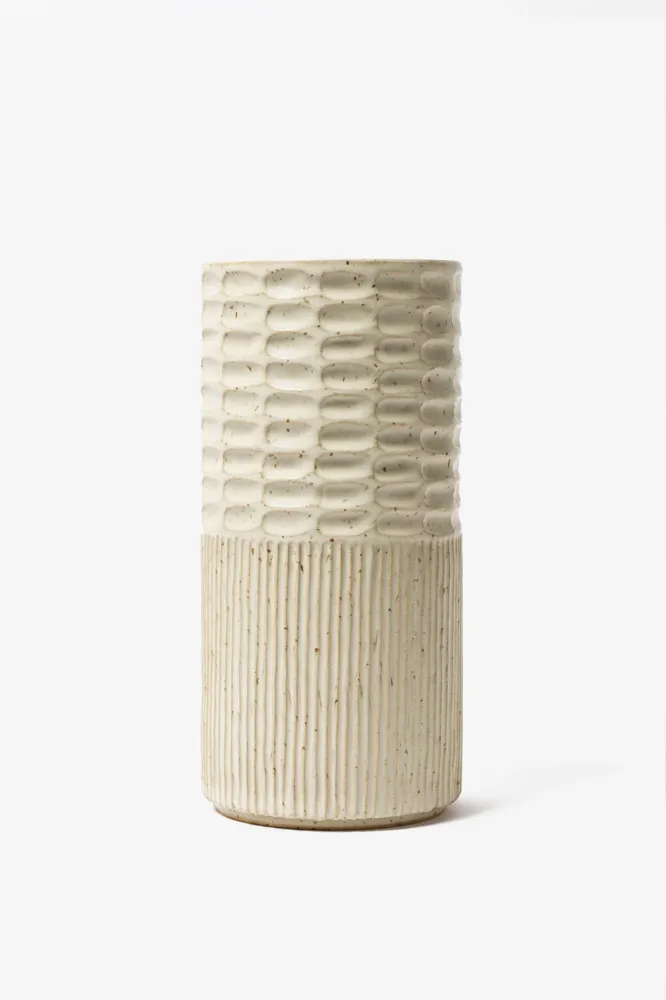 Vase Relief groß Hafer