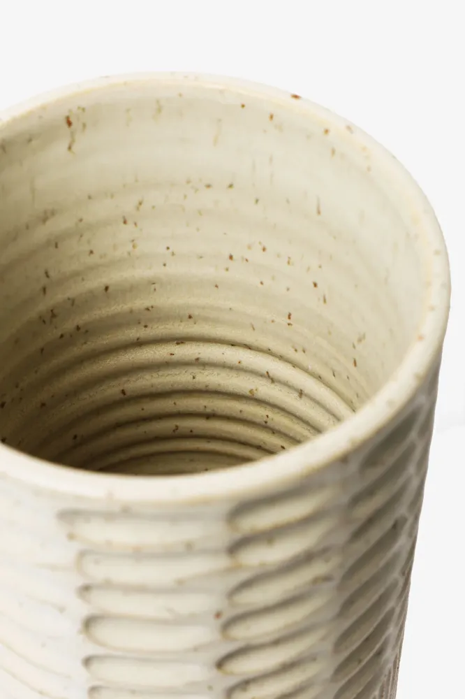 Vase Relief groß Hafer