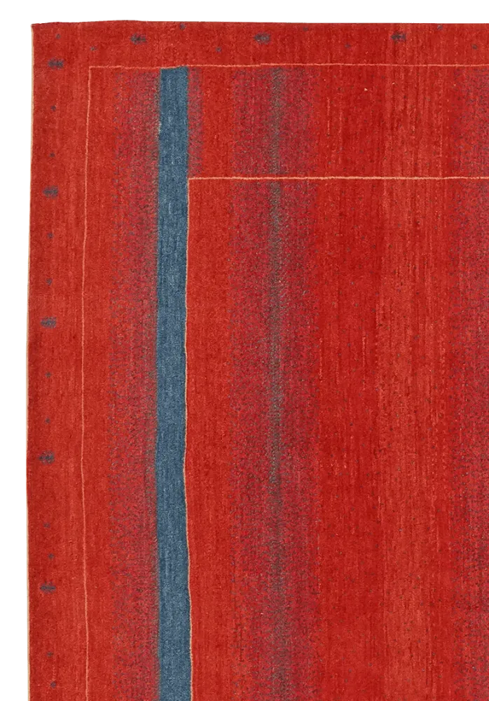 Vintage Gabbeh Teppich bunt naturinspiriert 299x192cm