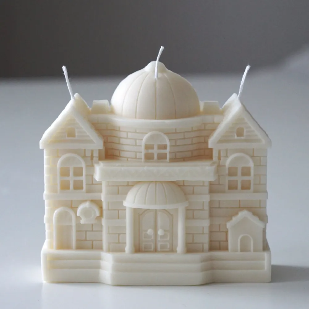 Vintage Handgemachte Kerze Schloss