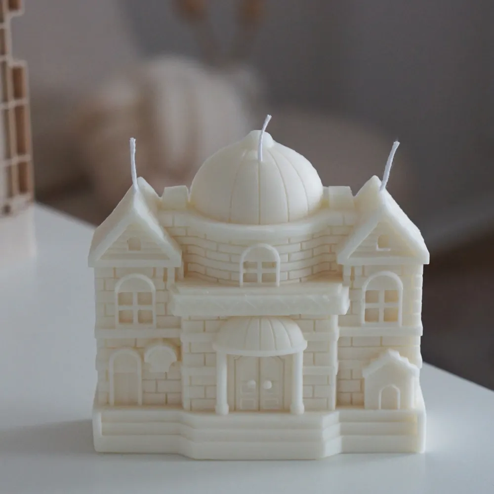 Vintage Handgemachte Kerze Schloss