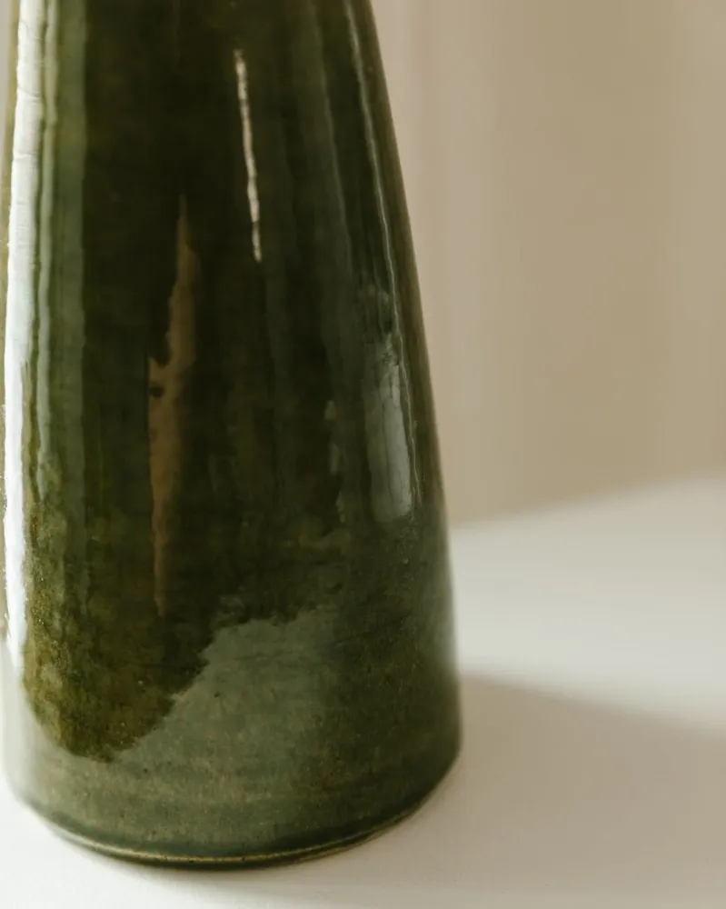 Vintage Keramikvase VEB Coswig aus Ostdeutschland 70er