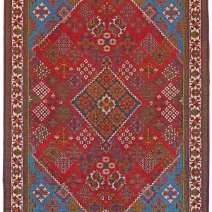 Vintage Meymeh Teppich 172x121cm bunt Naturmotiv