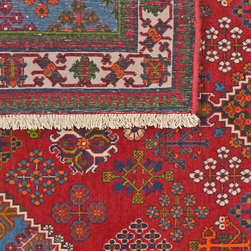 Vintage Meymeh Teppich 172x121cm bunt Naturmotiv