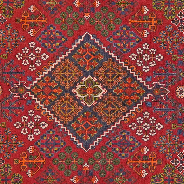 Vintage Meymeh Teppich 172x121cm bunt Naturmotiv