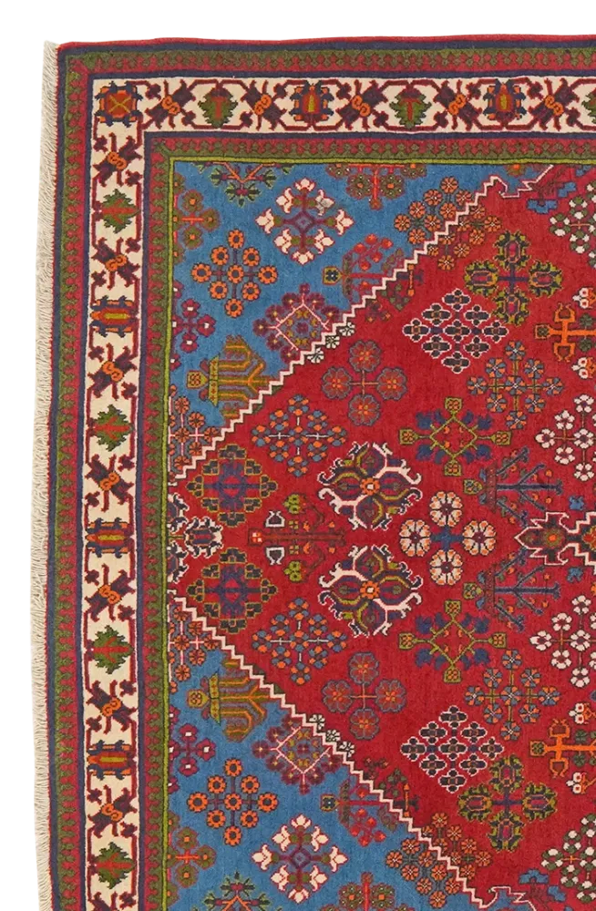 Vintage Meymeh Teppich 172x121cm bunt Naturmotiv