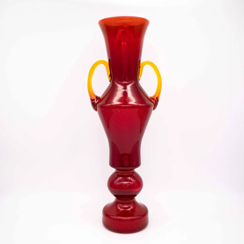 Vintage Natriumglas Vase von Zbigniew Horbowy
