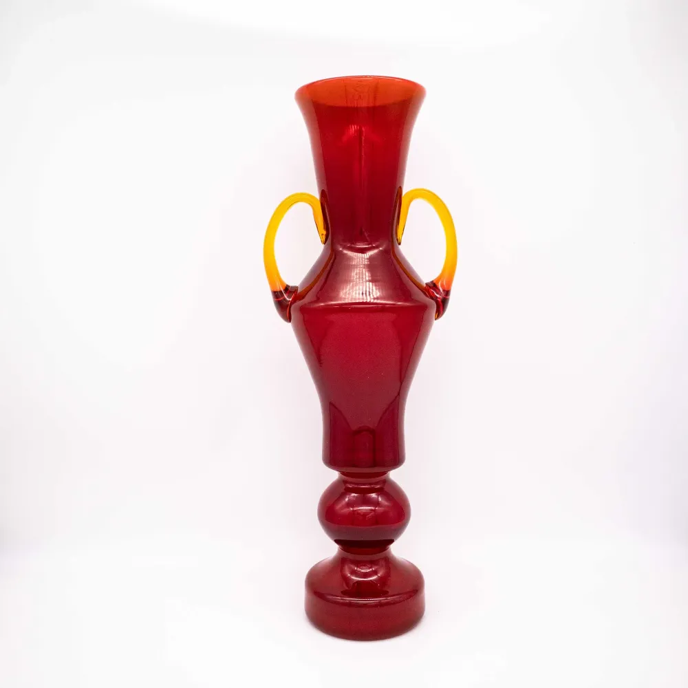 Vintage Natriumglas Vase von Zbigniew Horbowy