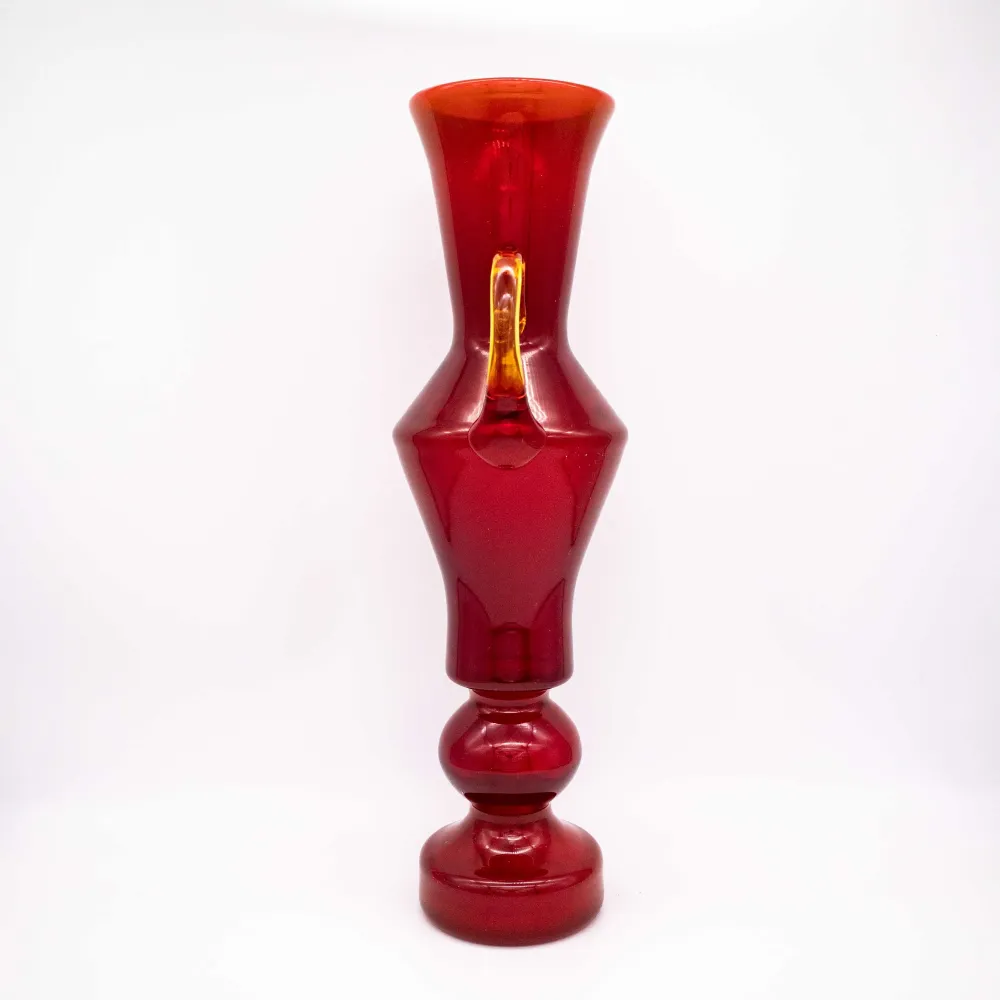 Vintage Natriumglas Vase von Zbigniew Horbowy
