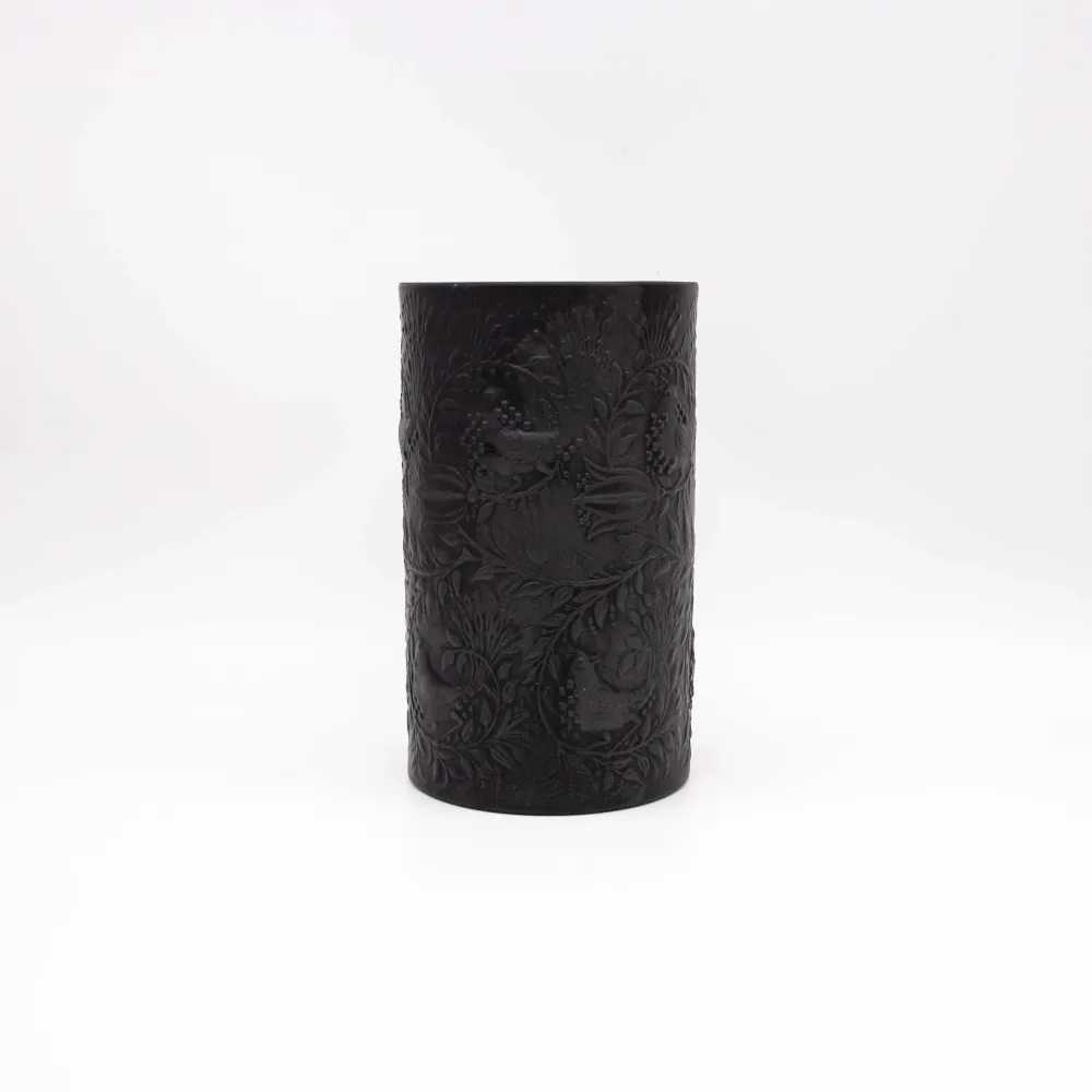 Vintage Porzellanvase von Bjorn Wiinblad für Rosenthal Studio Line schwarz