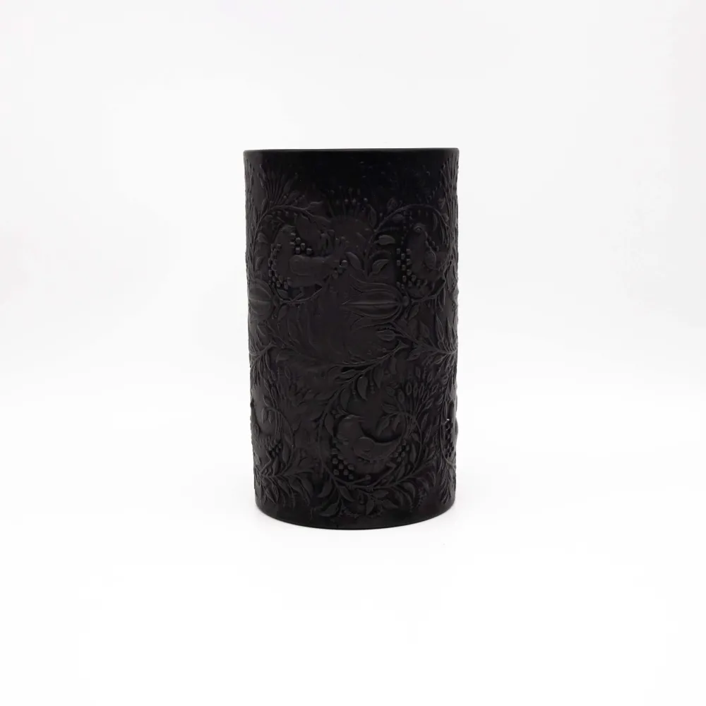 Vintage Porzellanvase von Bjorn Wiinblad für Rosenthal Studio Line schwarz