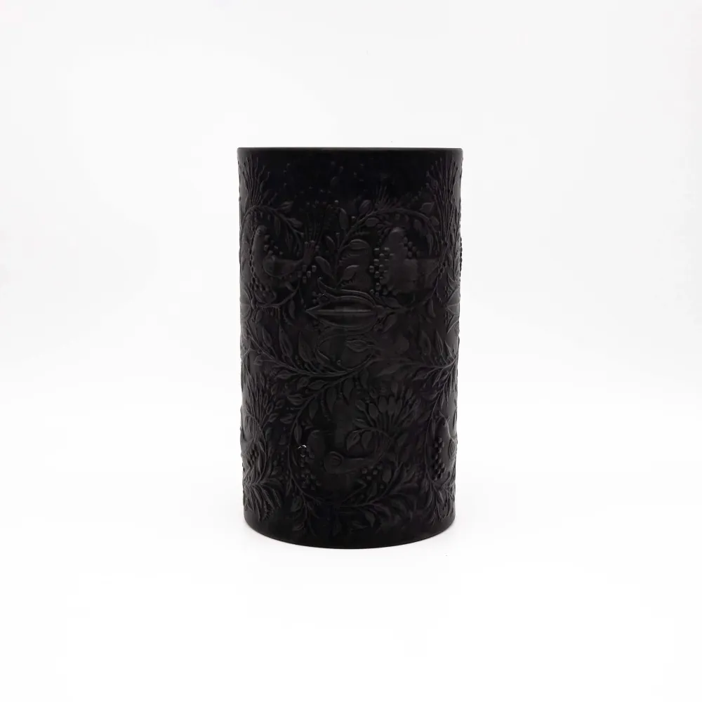 Vintage Porzellanvase von Bjorn Wiinblad für Rosenthal Studio Line schwarz