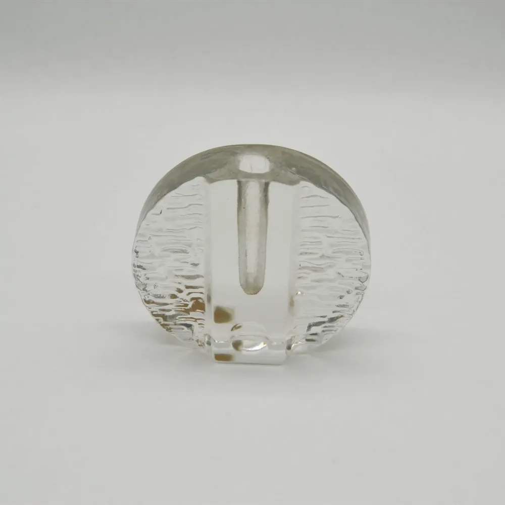 Vintage Solifleur Glasvase mit Relief