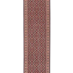 Vintage Tabriz Teppich bunt Naturmotive 289x71cm