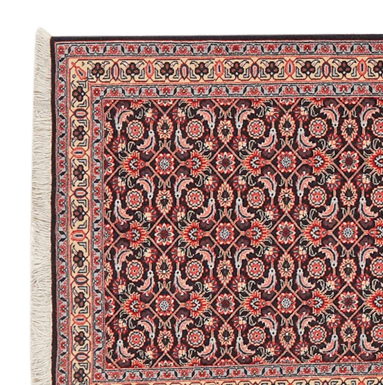 Vintage Tabriz Teppich bunt Naturmotive 289x71cm
