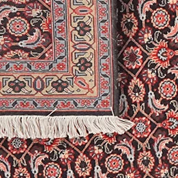 Vintage Tabriz Teppich bunt Naturmotive 289x71cm
