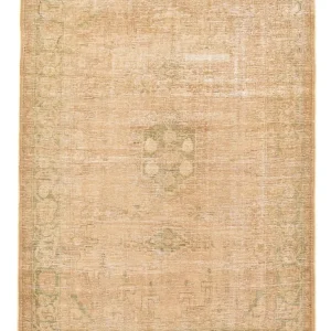 Vintage Teppich - 206 x 145 cm - dunkelbeige