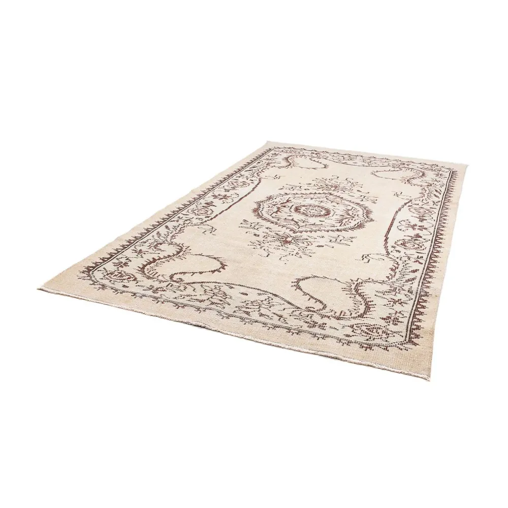 Vintage Teppich 267 x 178 cm - hellbeige