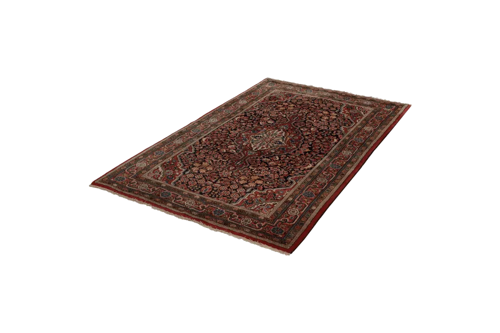 Vintage Teppich Djozan 214x130cm bunt Naturmotive