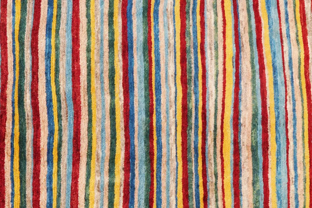 Vintage Teppich Gabbeh Sonnat 150x150cm Bunt Naturinspirierte Motive