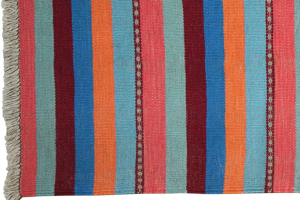 Vintage Teppich Kelim Gashgai bunt 195x61cm