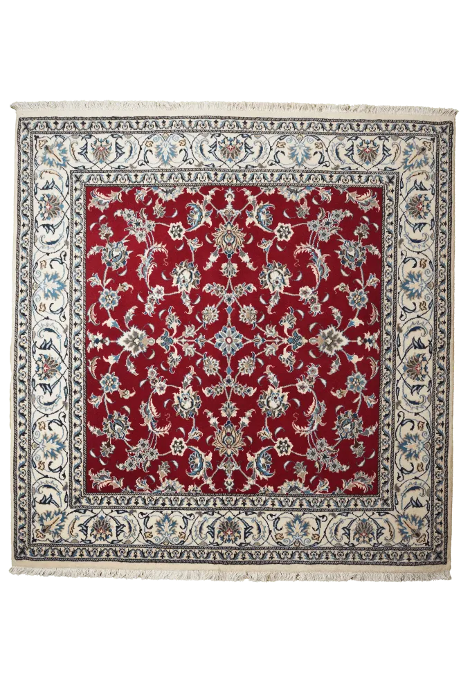 Vintage Teppich Nain 12La 203x195cm Bunt