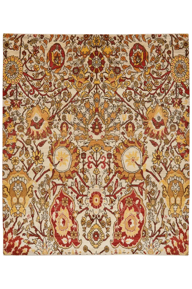 Vintage Teppich Rizbaf bunt 177x148cm